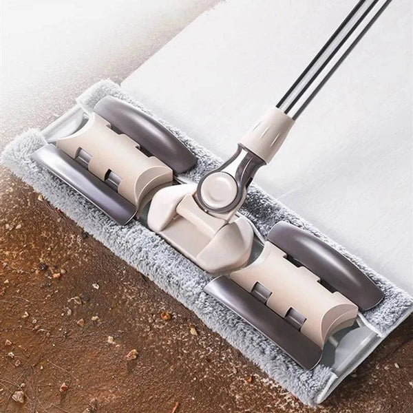 Extended Mopa Rectangular Household Vileda Mop Floor Tiles Cleaning 360 Rotation Magic Dusting Microfiber Pad Lazy Tool 150cm - PST PS Tradings