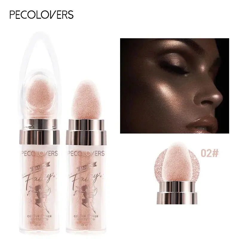 Shimmer Fairy Powder White Loose Highlighter Face Body Glitter Wand Makeup Bronzer Illuminator Cosmetic - Property & Safety Tradings