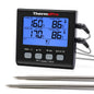 ThermoPro TP17 Dual Probes Digital Outdoor Meat Thermometer Cooking BBQ Oven Thermometer with Big LCD Screen For Kitchen - Property & Safety Tradings