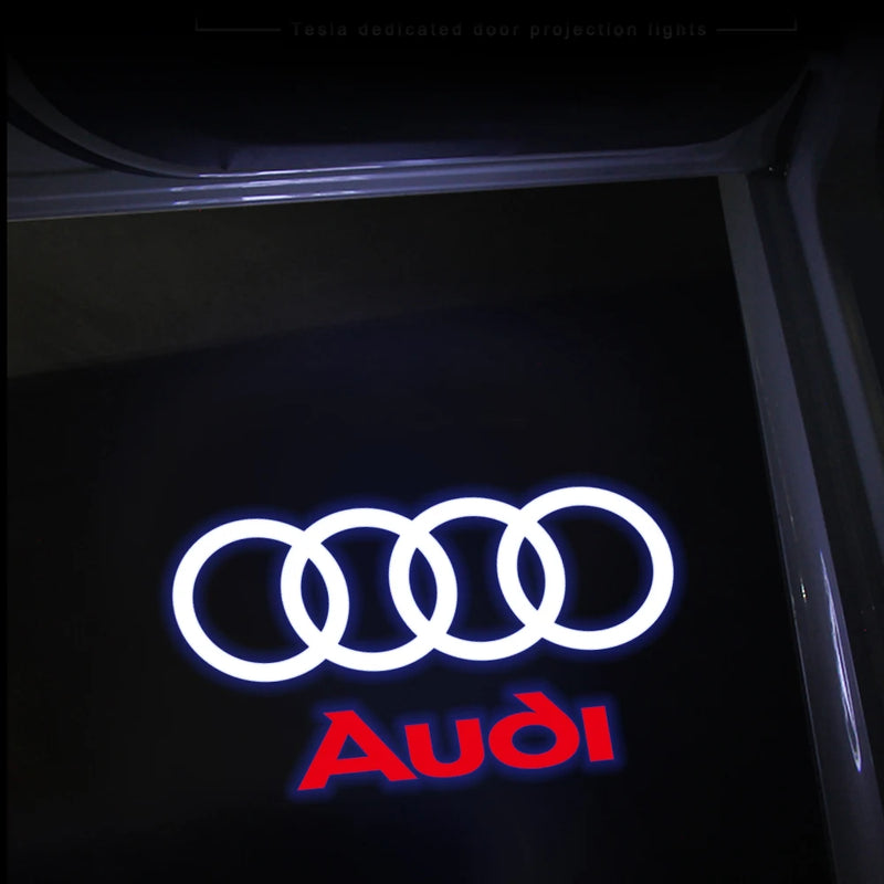 For Audi A3 8V 8P A6L A5 A7 Q3 Q5 Q7 A4 B5 B6 B7 B8 A1 RS TT S3 S6 Sline Quattro Car Door HD Welcome Light Laser Projector Lamp - PST PS Tradings