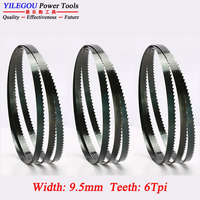 3Pcs 8" 9" 10" Band Saw Blades. 1400 1425 1570 1750mm Woodworking Bandsaw Blade 6, 14Tpi  Cutting Curve. 3 6.35 9.5mm Saw Blades