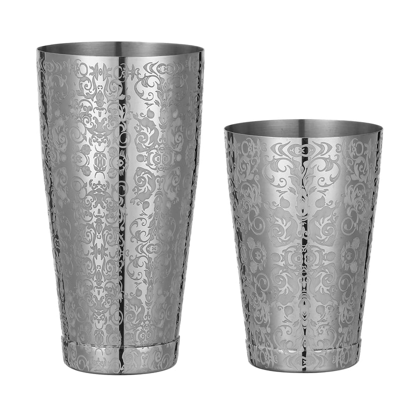 Bar Cocktail Shaker Boston Shaker: 2-piece Set: 18oz Weighted & 25oz Weighted Professional Bartender Cocktail Shaker- - PST PS Tradings