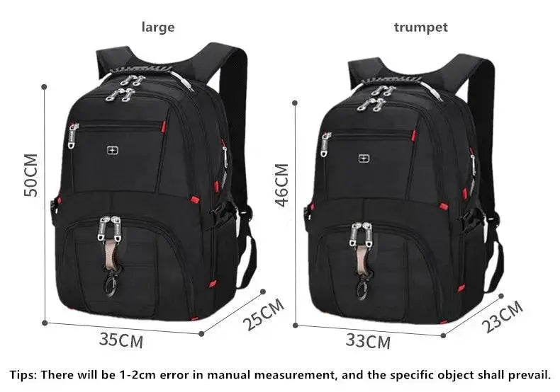 multifunction large capacity male bag fashion travel usb charging waterproof anti-theft 15.6 inch 17 inch laptop backpack men - Property & Safety Tradings