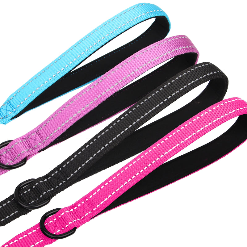 5ft Double Handle Nylon Padded Dog Leash Reflective Pet Leashes Lead for Medium Lagre Dogs Walking Training Dog Accessories - PST PS Tradings