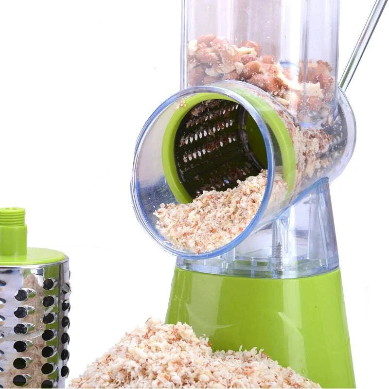 LMETJMA Rotary Spiralizer Vegetables Slicer Cheese Vegetable Grater Shredder Zucchini Noodle Maker Spaghetti Spiralizer KC0089 - Property & Safety Tradings