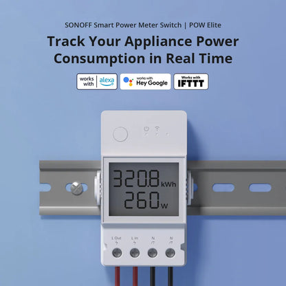 Sonoff Pow R3 16A /20A Wifi Smart Switch Höhere Genauigkeit Stromverbrauch Messen Monitor Strom Energie Verwendung Funktioniert mit Alexa