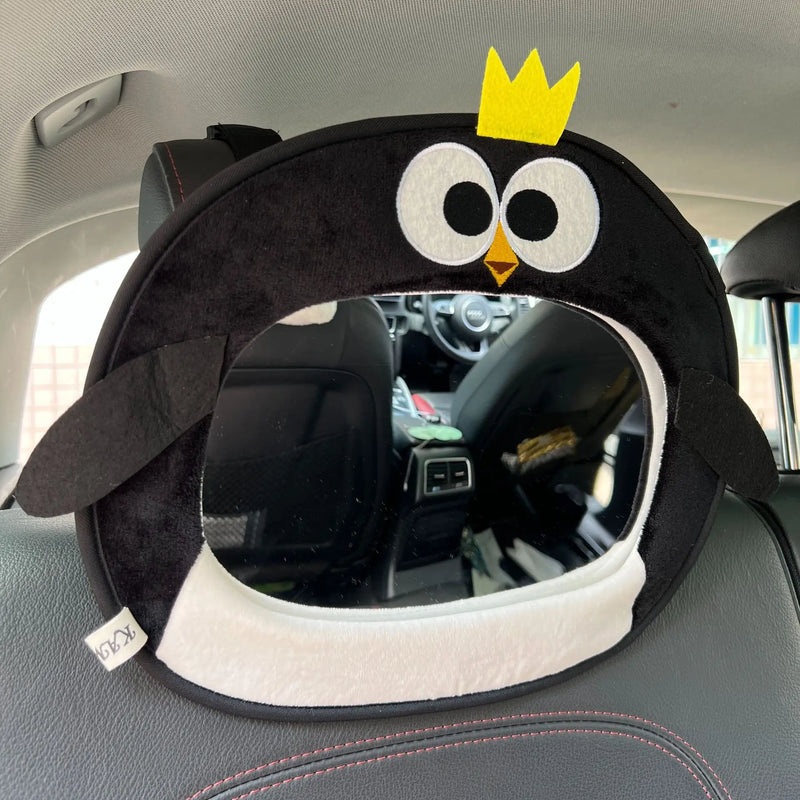 Cute Owl Child Safety Seat Rearview Mirror Cartoon Animal Car Seat Sight Glasses Car Rear Seat Child Safety Mirror - PST PS Tradings