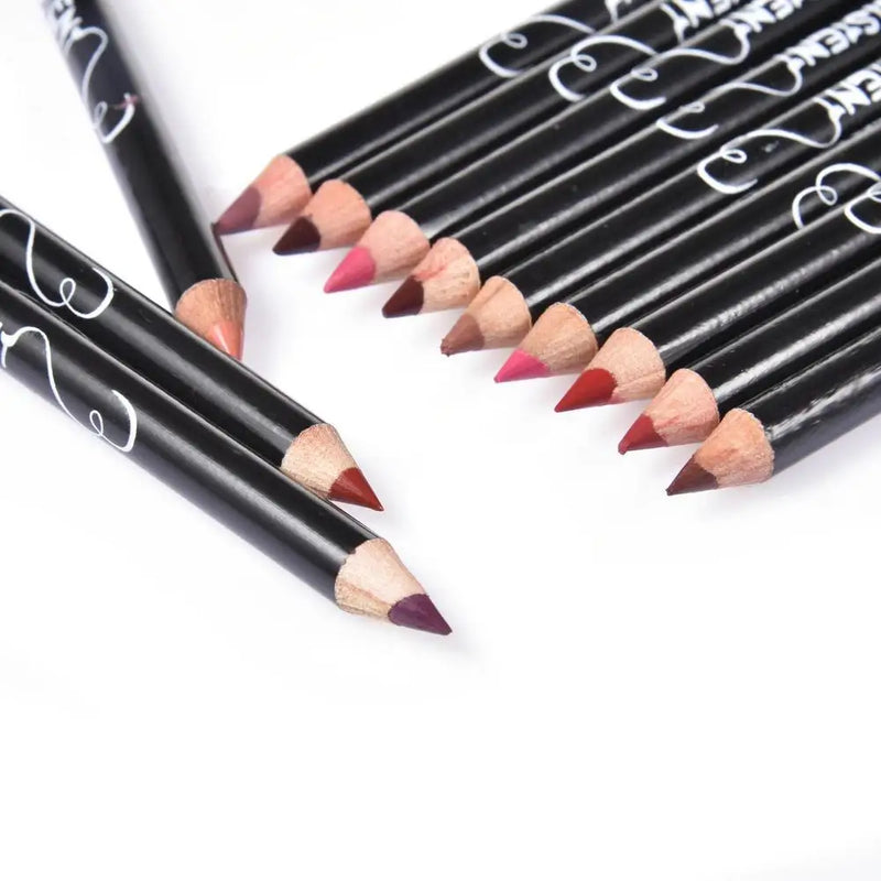 12 stc. professional Lip Liner Waterproof Wasserfest nude Lip Liner Set 12 Stück