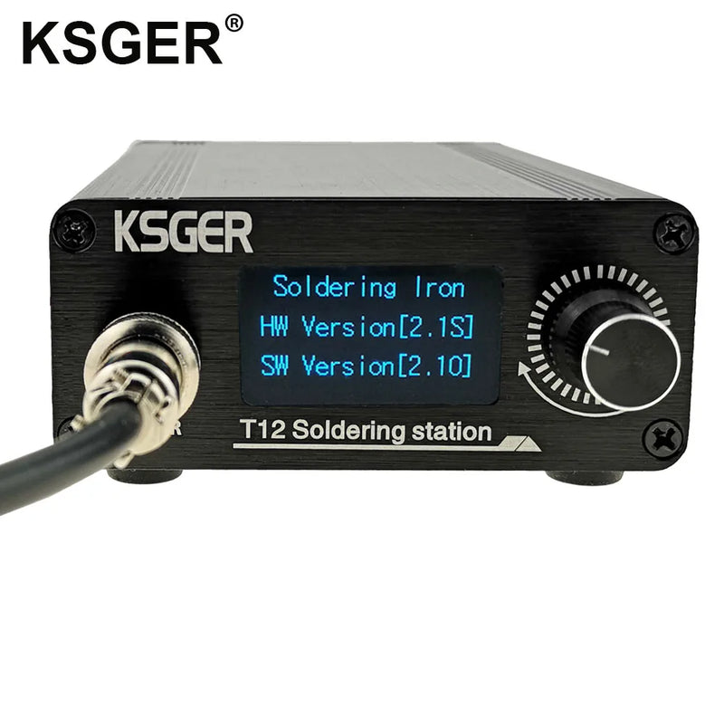 KSGER T12 Soldering Station V2.1S STM32 OLED Digital Temperature Controller Electric Soldering Irons Stings T12-K B2 BC2 D24 Tip