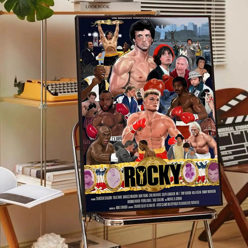 R-Rocky Classic Movie Good Quality Prints and Posters Whitepaper Sticker DIY Room Bar Cafe Aesthetic Art Wall Painting - PST PS Tradings