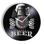 Beer Bar Wall Decor Modern Clock Drinking Hour Pub Vinyl Record Wall Clock Wall Watch Beer Club Decor - Property & Safety Tradings