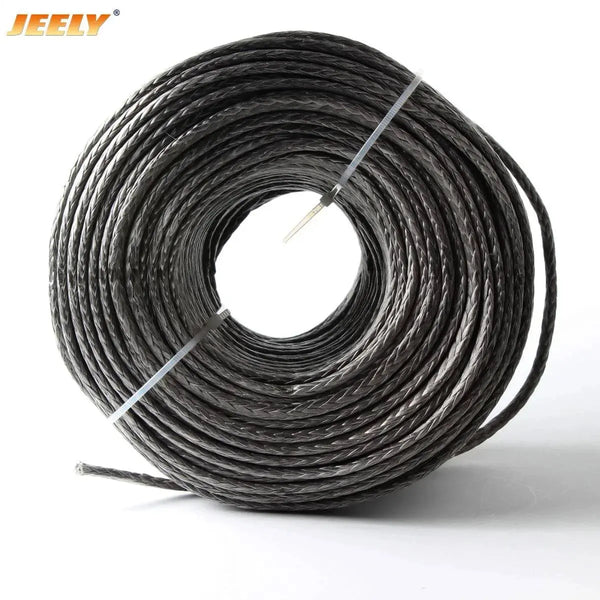 jeely 12 weaves 3mm 1/8'' 2000lb 50m Paraglider Winch Rope UHMWPE Braided - Property & Safety Tradings