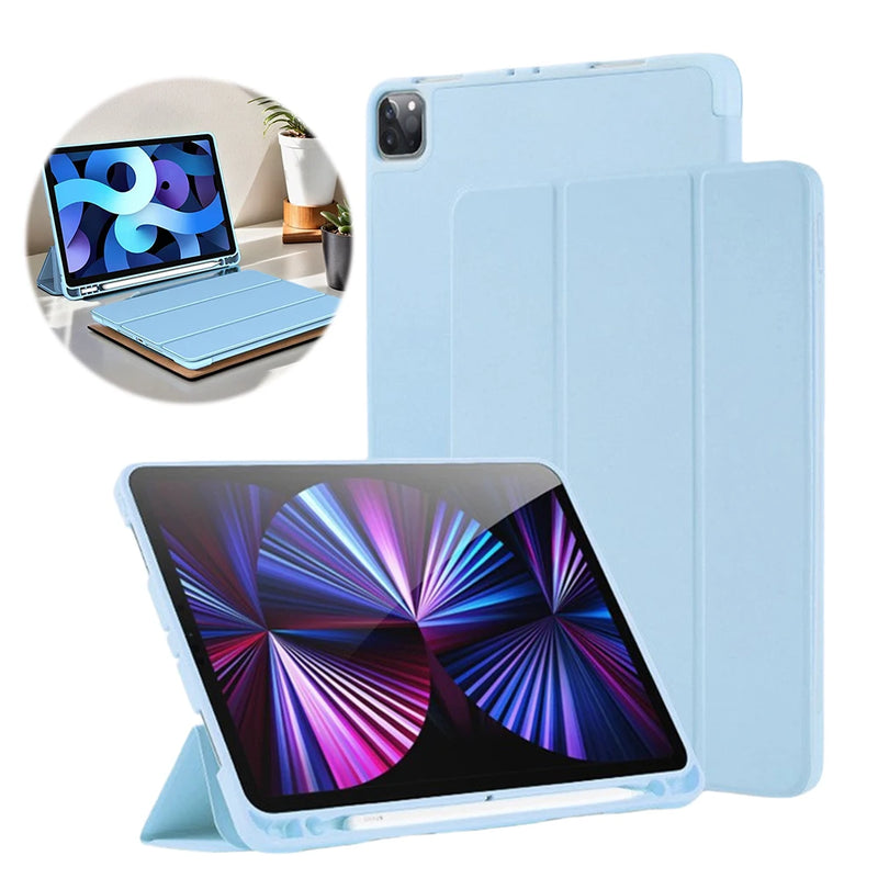 Case for iPad Air 5/4 10.9-Inch Slim Stand Shockproof Tablet Cover Auto Wake/Sleep Tablet Case with Pencil Holder Smart Cover - PST PS Tradings