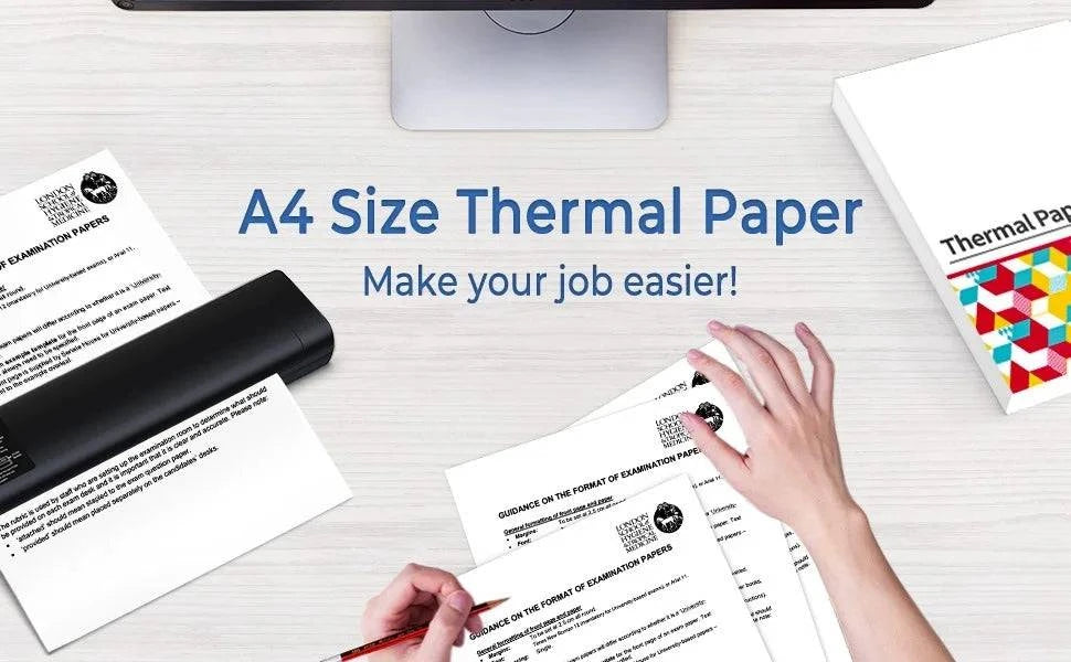 A4 Paper US-Letter Size Thermal Paper Printing Paper for Thermal Printer Portable A4 Printer Phomemo M08F P831 - Property & Safety Tradings