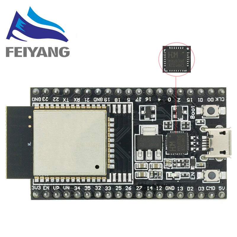 ESP32 Development Board WiFi+Bluetooth Ultra-Low Power Consumption Dual Core CPU ESP-32S ESP32-CAM ESP-WROOM-32D/U CH9102X - PST PS Tradings