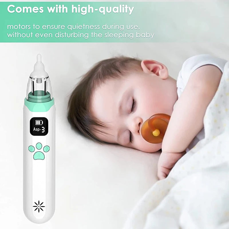 Electric Baby Nasal Vacuum Cleaner Infant Nasal Aspirator Newborn Hygiene Kit Mucus Runny Nose Inhaler Kids Healthy Care Stuff - PST PS Tradings