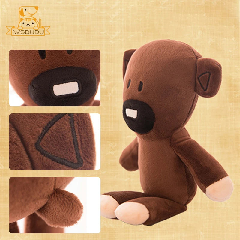 Fun Mr Bean Teddy Bear Plush Toy Comedy Cartoon Movie Figure Cute Animal Baby Stuffed Doll Mini Pillow Decor Soft Children Gifts