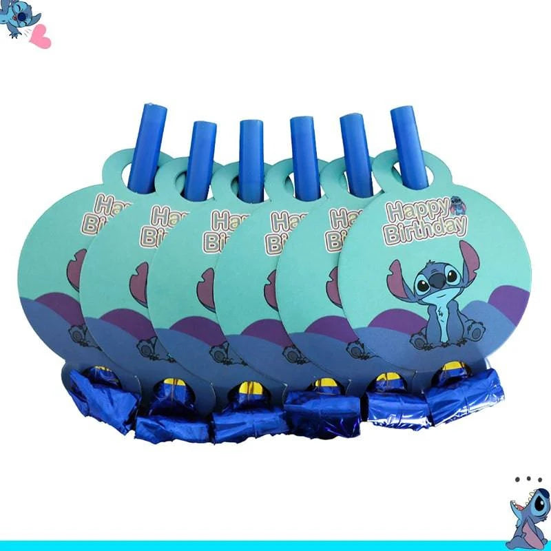 Stitch Decoration Birthday Lilo and Stitch Balloons Noise Maker Disposable Tableware Tablecloth Cups Plates Napkins Party Kit - PST PS Tradings