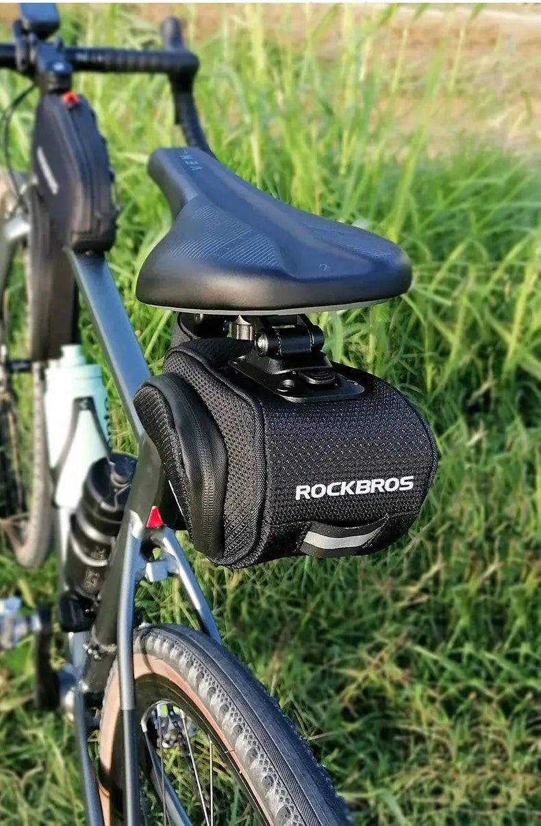 ROCKBROS Rainproof Bicycle Bag Shockproof Bike Saddle Bag For Refletive Rear Large Capatity Seatpost MTB Bike Bag Accessories - Property & Safety Tradings