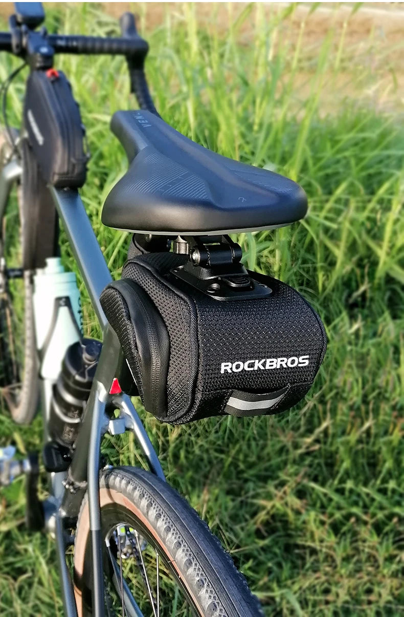 ROCKBROS Rainproof Bicycle Bag Shockproof Bike Saddle Bag For Refletive Rear Large Capatity Seatpost MTB Bike Bag Accessories - Property & Safety Tradings