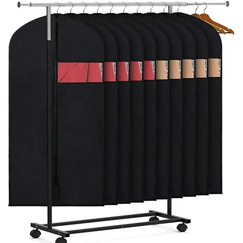 5PCS Dustproof Clothing Covers Waterproof Clothes Dust Cover Coat Suit Dress Protector Hanging Garment Bags Closet Organizer - PST PS Tradings