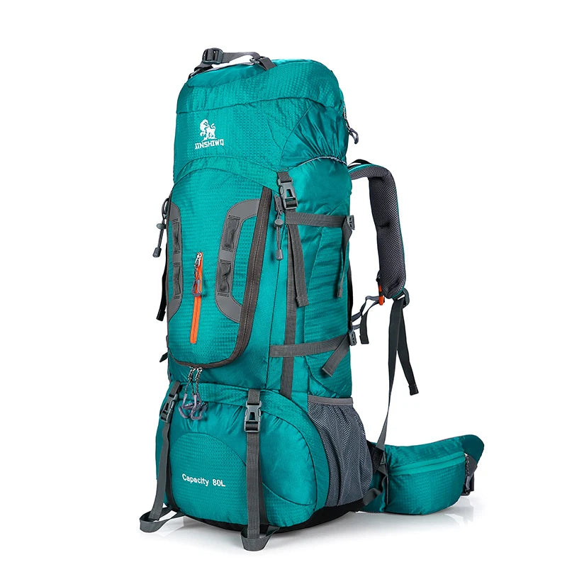 80L Camping Wandern Rucksäcke Große Außen Tasche Rucksack Nylon superlight Sport Reisetasche Aluminium legierung unterstützung 1,65 kg