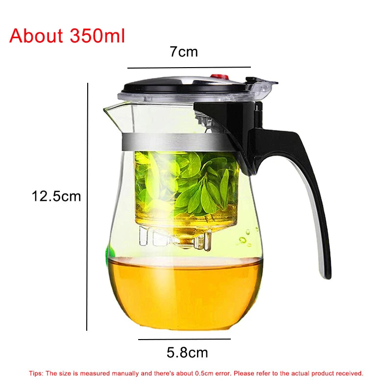 Hohe qualität Hitze Beständig Glas Tee topf Chinesische teegeschirr kung fu Tee-Set Puer Wasserkocher Kaffee Glas topf Bequem Büro teekanne