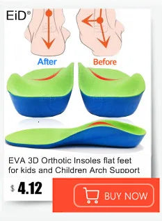 EiD Silicon Gel Insoles Foot Care for Plantar Fasciitis orthopedic Massaging Shoe Inserts Shock Absorption Shoe pad Unisex