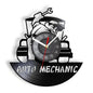 Auto Repair Shop Wall Sign Decorative Modern Wall Clock Car Mechanic Service Workshop Vinyl Record Clock  Garage Repairman Gift - Property & Safety Tradings