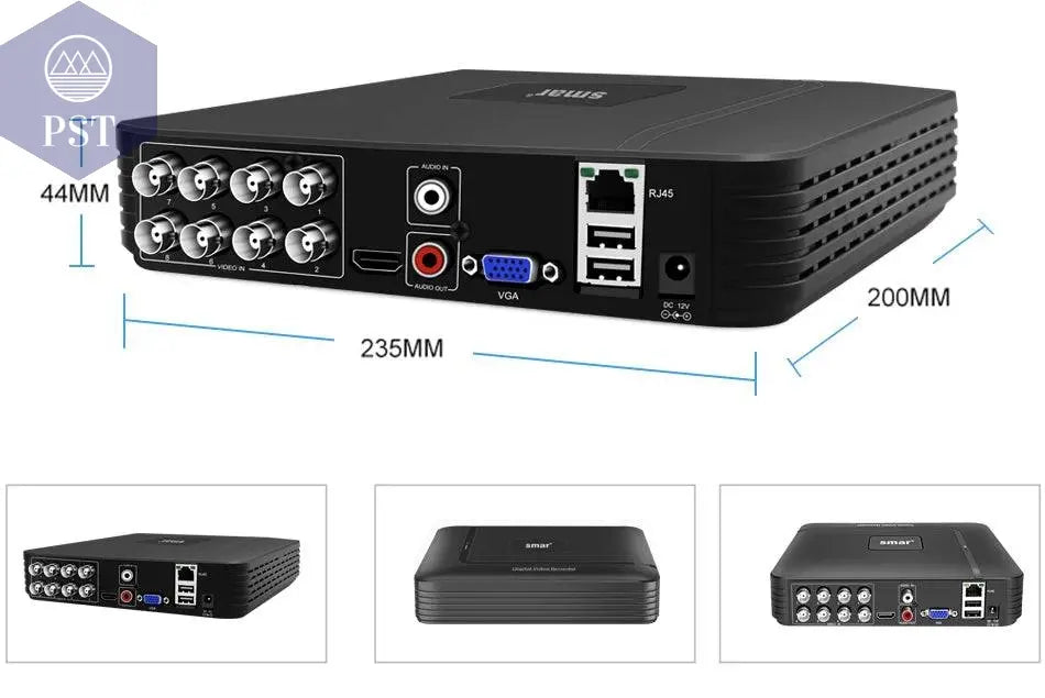 Smar 5MP Security Camera System Witth 18M Wired Cable Video Surveillance Kit Indoor Outdoor Waterproof CCTV Camera 5 in 1 DVR PST PS Tradings  PST PS Tradings  PST PS Tradings