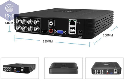 Smar 5MP Security Camera System Witth 18M Wired Cable Video Surveillance Kit Indoor Outdoor Waterproof CCTV Camera 5 in 1 DVR PST PS Tradings  PST PS Tradings  PST PS Tradings