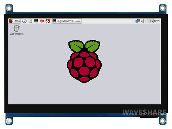Waveshare 7HP-CAPQLED 7inch QLED Quantum Dot Display, Capacitive Touch,1024×600, G+G Toughened Glass Panel, Various Systems Sup