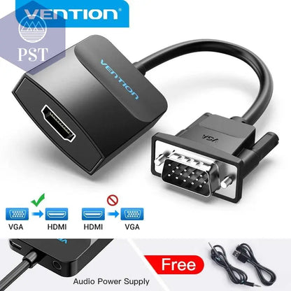 Tions VGA zu HDMI Adapter 1080P VGA Stecker auf HDMI Buchse Konverter Kabel Mit Audio USB Power für PS4/3 HDTV VGA HDMI Konverter - Property & Safety Tradings