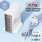 Toocki 140W Gan Usb Ladegerät 5 In1 Desktop Schnell Aufladen Usb Typ C Ladegerät Led Display Ladegerät Für Iphone Xiaomi Smartphone Laptop PST PS Tradings  PST PS Tradings Uk-White PST PS Tradings Toocki 140W Gan Usb Ladegerät 5 In1 Desktop Schnell Aufladen Usb Typ C Ladegerät Led Display Ladegerät Für Iphone Xiaomi Smartphone Laptop