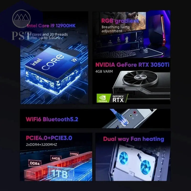 Topton Mini PC Gaming Computer i9 RTX4060 WiFi 6 PST PS Tradings Desktop PST PS Tradings  PST PS Tradings