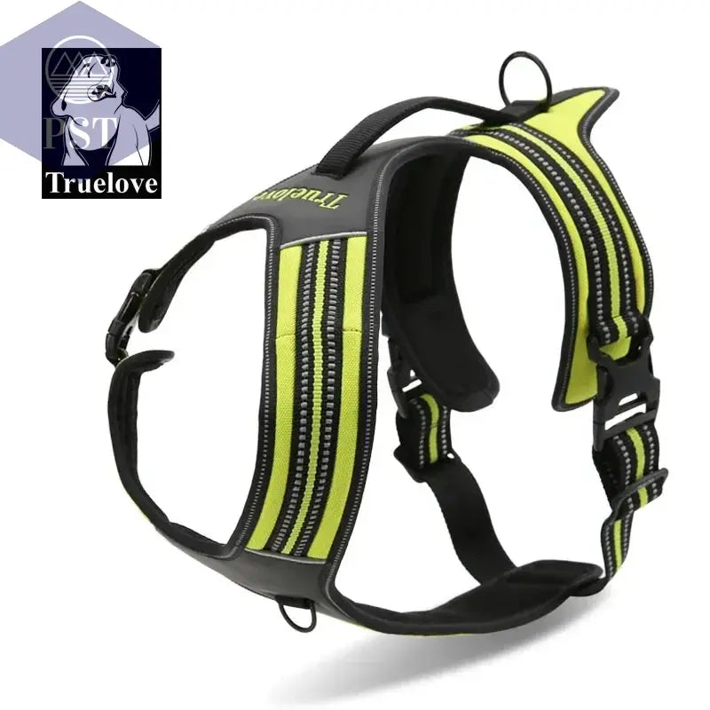 Truelove Sport Nylon Reflektierende Keine Pull Hund Harness Outdoor Abenteuer Pet Weste mit Griff xs bis xl 5 farben in lager fabrik       PST PS Tradings