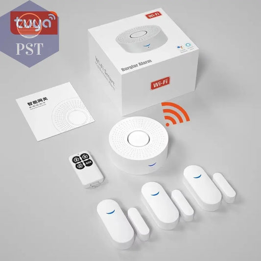 Tuya Wifi Smart Home Alarm System 433 Mhz Einbrecher Sicherheit Alarm Sirene Smart Leben App Control Wireless Home Alarm Kits PST PS Tradings  PST PS Tradings  PST PS Tradings Tuya Wifi Smart Home Alarm System 433 Mhz Einbrecher Sicherheit Alarm Sirene Smart Leben App Control Wireless Home Alarm Kits