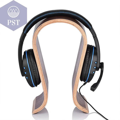 U-Shaped Wooden Headphones Stand       PST PS Tradings