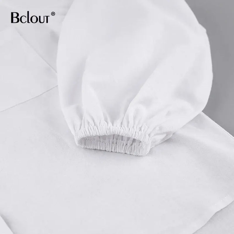 Bclout Summer Linen Ruffle Shorts Sets Women 2 Pieces 2024 Lantern Sleeve  White Tops Loose Elastic Waist Shorts Suits Vacation - Property & Safety Tradings