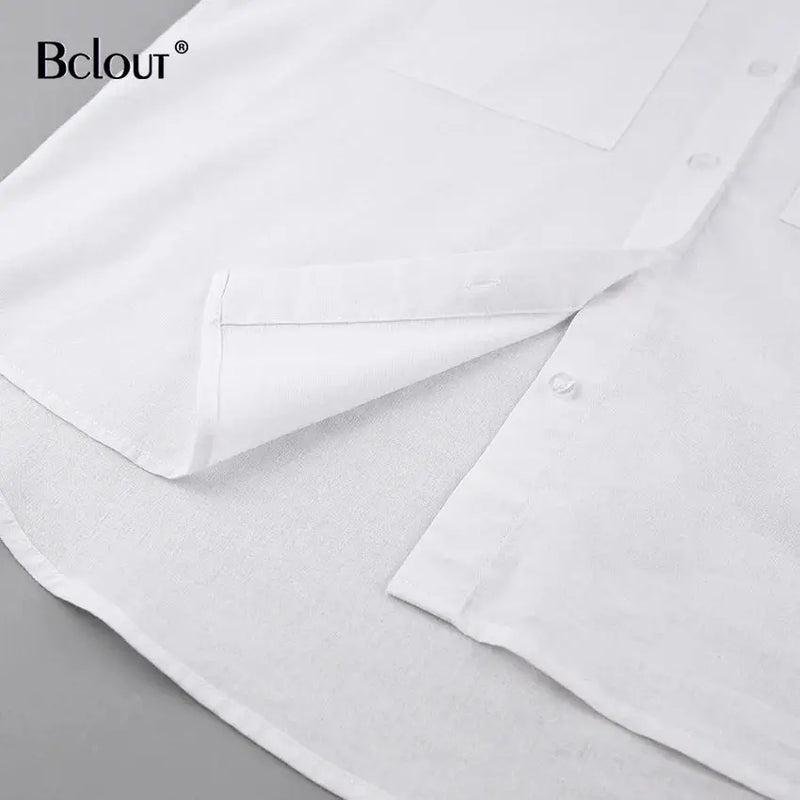 Bclout Summer Linen Ruffle Shorts Sets Women 2 Pieces 2024 Lantern Sleeve  White Tops Loose Elastic Waist Shorts Suits Vacation - Property & Safety Tradings