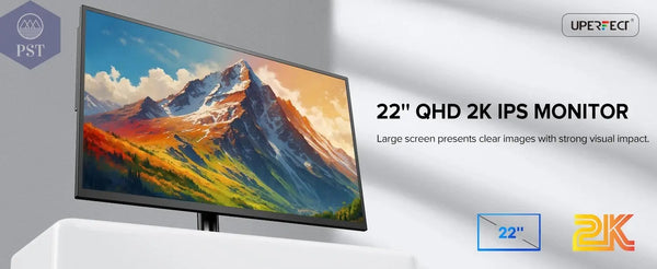 UPERFECT 22 Zoll 2K Monitor QHD Display USB-C PST PS Tradings Monitore Monitore