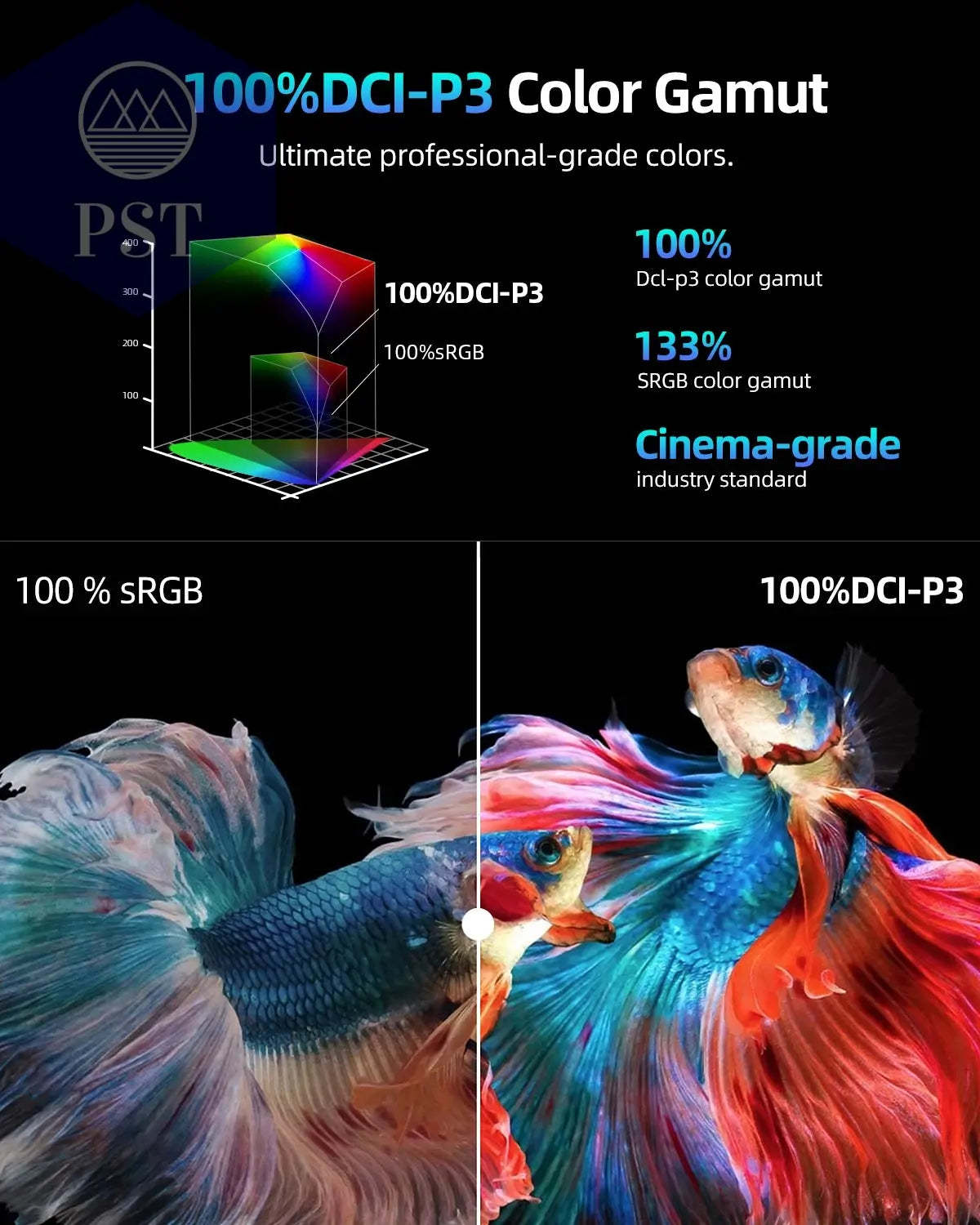 UPERFECT 2K 144Hz Portable Monitor 18" 100%DCI-P3 HDMI Computer Display Matte IPS Eye Care Laptop Second Screen for Mac PC Phone PST PS Tradings  PST PS Tradings  PST PS Tradings UPERFECT 2K 144Hz Portable Monitor 18" 100%DCI-P3 HDMI Computer Display Matte IPS Eye Care Laptop Second Screen for Mac PC Phone
