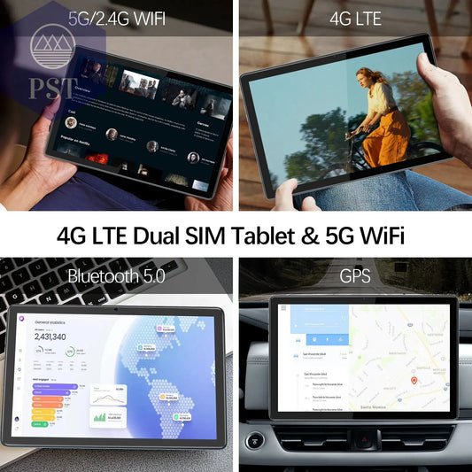 VASOUN Android 14 Tablet 10.1", 12GB(6+6 Expand) RAM, 128GB ROM, Octa Core, Dual SIM 4G Unlocked with 2.4G/5G Wifi GPS PST PS Tradings  PST PS Tradings  PST PS Tradings VASOUN Android 14 Tablet 10.1", 12GB(6+6 Expand) RAM, 128GB ROM, Octa Core, Dual SIM 4G Unlocked with 2.4G/5G Wifi GPS