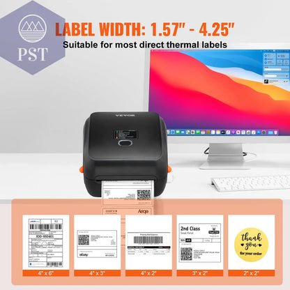 VEVOR Bluetooth/Usb Thermo Etikettendruck PST PS Tradings  VEVOR Bluetooth/Usb Thermo Etikettendruck