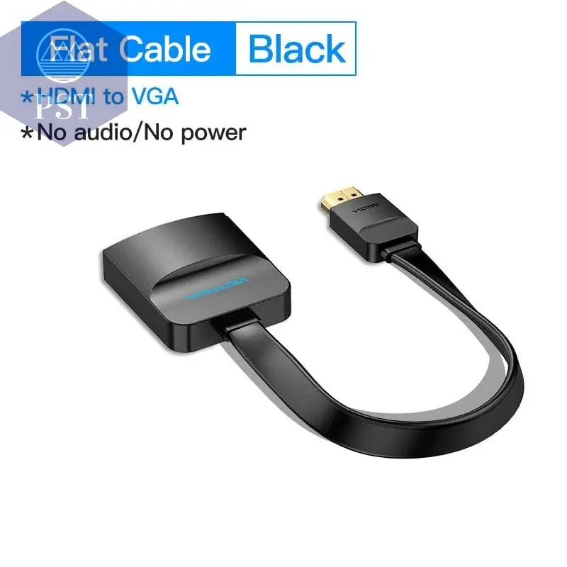 Vention HDMI to VGA Adapter HDMI Male to VGA Felame HD 1080P Audio Cable Converter With 3.5 Jack for PS4 Laptop PC Box Projector - Property & Safety Tradings