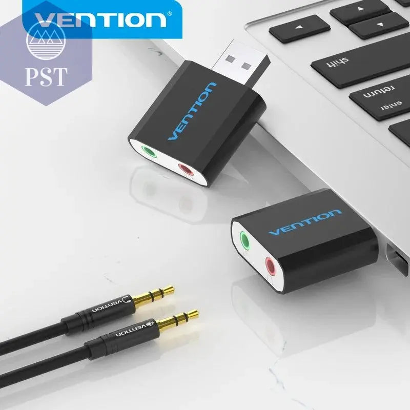 Vention USB Sound Card USB Audio Interface headphone Adapter Soundcard for Mic Speaker Laptop PS4 Computer External Sound Card       PST PS Tradings