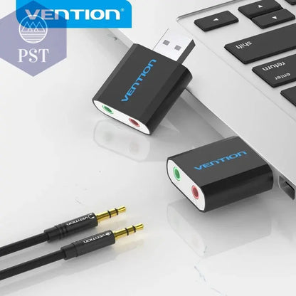 Vention USB Sound Card USB Audio Interface headphone Adapter Soundcard for Mic Speaker Laptop PS4 Computer External Sound Card       PST PS Tradings