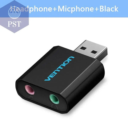 Vention USB Sound Card USB Audio Interface headphone Adapter Soundcard for Mic Speaker Laptop PS4 Computer External Sound Card       PST PS Tradings