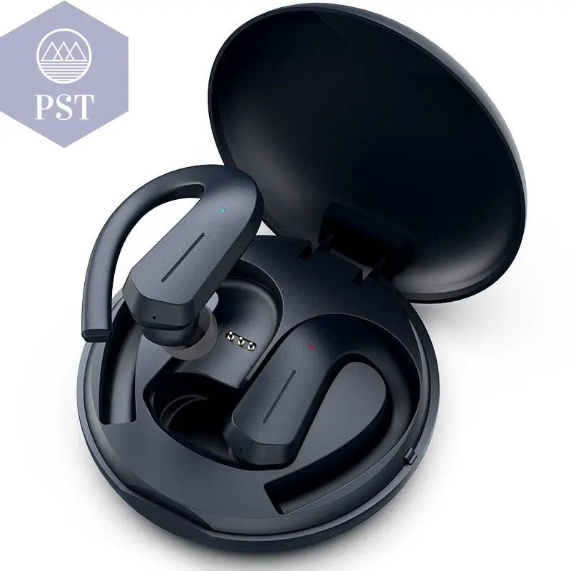 Wireless Waterproof Earphones for Sports      Dark-Blue-France PST PS Tradings