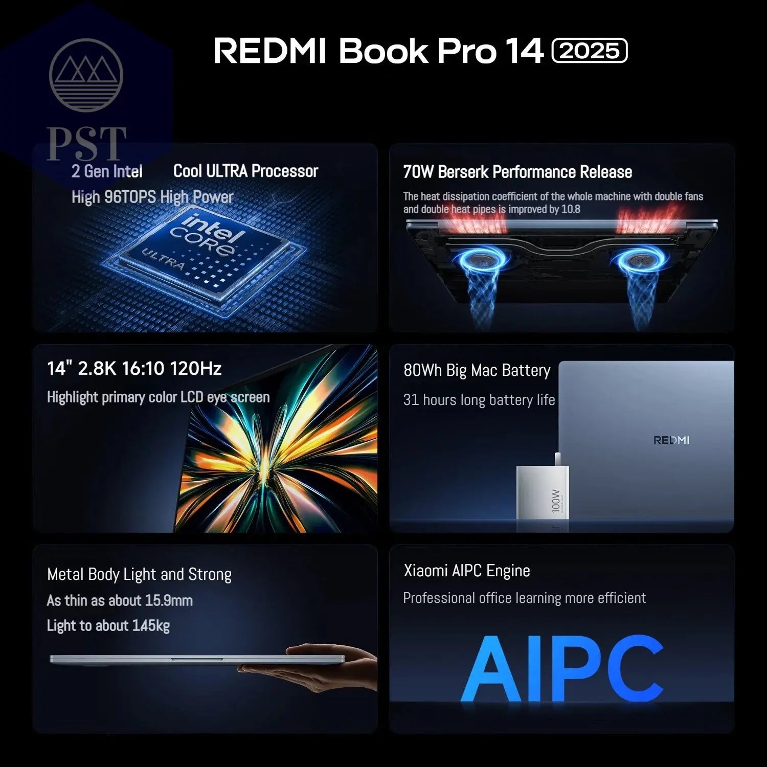 Xiaomi REDMI Book Pro 14 Laptop 32GB 1TB i5 - i7 PST PS Tradings Laptop PST PS Tradings  PST PS Tradings